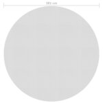 vidaXL Film solaire de piscine flottant PE 381 cm Gris