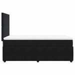 vidaXL Sommier à lattes de lit avec matelas Noir 100x200 cm Velours