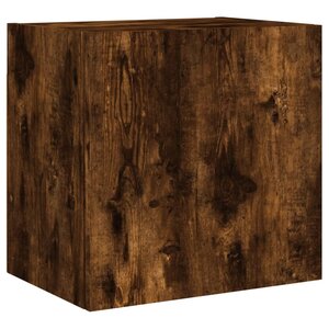 vidaXL Meuble TV mural chêne fumé 40 5x30x40 cm bois d'ingénierie