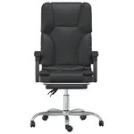 Fauteuil de massage inclinable de bureau informatique étude similicuir noir 02_0025416