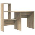 vidaXL Bureau Chêne sonoma 131 5 x 50 x 106 5 cm Bois d'ingénierie