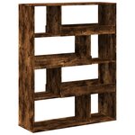 vidaXL Bibliothèque chêne fumé 100x33x125 5 cm bois d'ingénierie