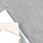 vidaXL Tapis en Fourrure Synthétique de Lapin Olite Gris 80 x 250 cm