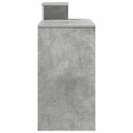 vidaXL Bureau Gris béton 106 x 40 x 88.5 cm Bois d'ingénierie