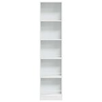 vidaXL Bibliothèque blanc brillant 40x24x176 cm bois d'ingénierie