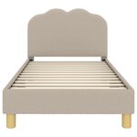 vidaXL Cadre de lit pour enfants avec tête de lit Gris clair