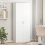 vidaXL Buffet haut blanc 70x35x180 cm bois d'ingénierie