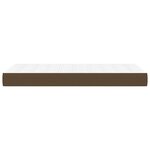 vidaXL Matelas de lit à ressorts ensachés fermeté moyenne Marron foncé 90x190x20 cm