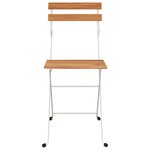 vidaXL Chaises de bistrot pliantes lot de 6 Bois d'acacia solide acier