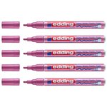 Marqueur Peinture Brillante 751 Rose Métallisé Pointe Fine 1-2 mm x 5 EDDING