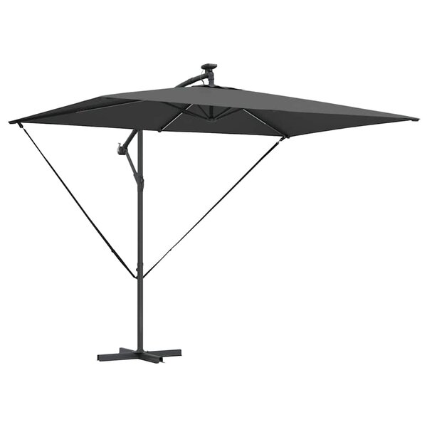 vidaXL Parasol Anthracite 294 x 200 x 270 cm Polyester et Aluminium