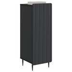 vidaXL Buffet Noir 34 5 x 33 x 92 cm Bois d'ingénierie