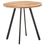 vidaXL Table de salle à manger 80 cm Bois d'acacia solide