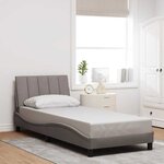 vidaXL Cadre de lit sans matelas taupe 90x190 cm tissu