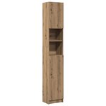 vidaXL Armoire de salle de bain chêne artisanal 32x25 5x190 cm
