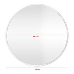 Miroir mural rond 50 cm blanc mat 03_0007941