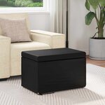 vidaXL Tabouret Noir Cuir Synthétique et Bois Composite
