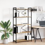 vidaXL Bibliothèque chêne artisanal 80 x 30 x 153 cm Bois d'ingénierie