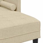 vidaXL Ensemble de Canapés Crème 173 x 131 x 67 cm tissu