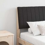 vidaXL Tête de lit capitonnée Noir 160 cm Pin massif