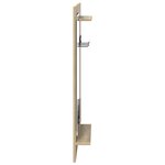 vidaXL Porte-manteau mural avec étagère avec stockage avec miroir Chêne Sonoma 70 x 10 x 90 cm