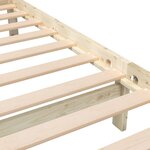 vidaXL Cadre de lit 120x190 cm Petit double Bois massif