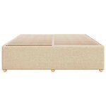 vidaXL Cadre de lit sans matelas crème 180x200 cm tissu