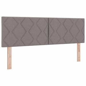 vidaXL Tête de lit Taupe 160 cm tissu