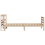 vidaXL Cadre de lit sans matelas 75x190 cm bois de pin massif