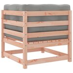 vidaXL Salon de jardin 5 Pièces et coussins bois massif sapin de douglas