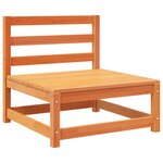 vidaXL Salon de jardin 8 Pièces marron cire bois de pin massif
