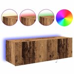 vidaXL Meuble TV mural Bois ancien 100 x 35 x 31 cm Bois d'ingénierie