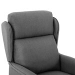 vidaXL Chaise de massage Gris clair 67.5 x 93.5 x 101.5 cm tissu