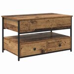 vidaXL Table basse Bois Ancien 85 x 50 x 50 cm Bois d'ingénierie