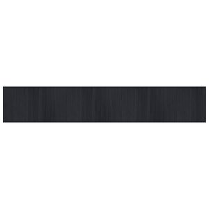 vidaXL Tapis rectangulaire noir 70x400 cm bambou