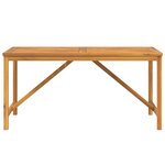 vidaXL Table à manger de jardin 150x90x74 cm bois d'acacia solide