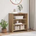 vidaXL Buffet Chêne artisanal 70x41x75 cm Bois d'ingénierie
