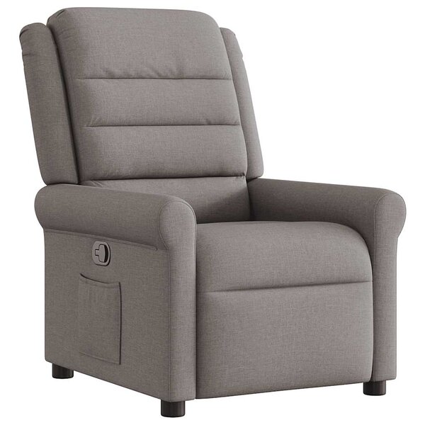 vidaXL Fauteuil inclinable Taupe Tissu