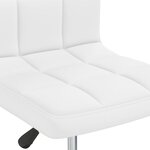 vidaXL Tabouret de bar Blanc Similicuir