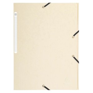 Chemise À Élastiques Maxi Capacity Carte Lustrée 425gm2 - A4 - Ivoire - X 25 - Exacompta
