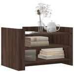 vidaXL Table basse chêne marron 80x50x50 cm Bois d'ingénierie