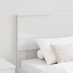vidaXL Tête de lit Blanc Brillant 90 cm Bois d'ingénierie