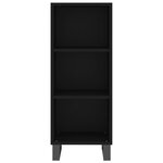 vidaXL Buffet noir 34 5x32 5x90 cm bois d'ingénierie