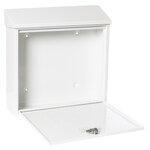 Boîte aux Lettres en Acier  Premium Maxi E5611  Grande capacité  Blanc