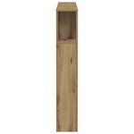 vidaXL Armoire de tête de lit chêne artisanal 100x18 5x102 5 cm