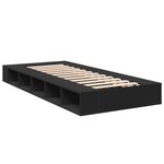 vidaXL Cadre de lit sans matelas noir 90x190 cm