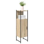 vidaXL Cabinet de salle de bain avec étagère Beige 33 x 33 x 120 5 cm