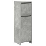 vidaXL Ensemble de meubles de salle de bain 4 Pièces gris béton
