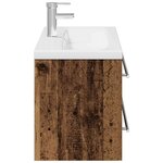 vidaXL Meuble sous-vasque avec lavabo avec tiroir 2 Pièces Bois ancien