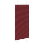 vidaXL Store plissé rouge bordeaux 60x100 cm largeur du tissu 59 4 cm